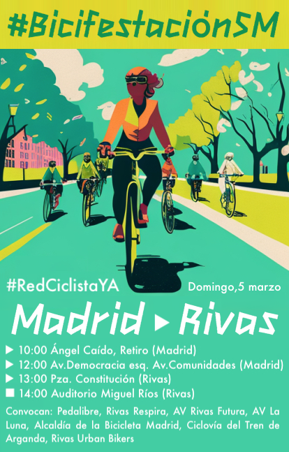 Bicifestación Madrid Rivas