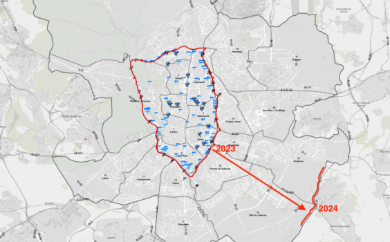 La ZBE crece en Madrid en 2024: el efecto frontera en Rivas